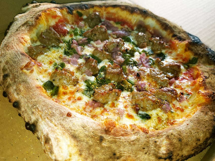 Neapolitan pizza from Pizzapazza